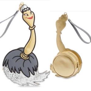 New Disney Beauty and the Beast Wristlet Purse Bag